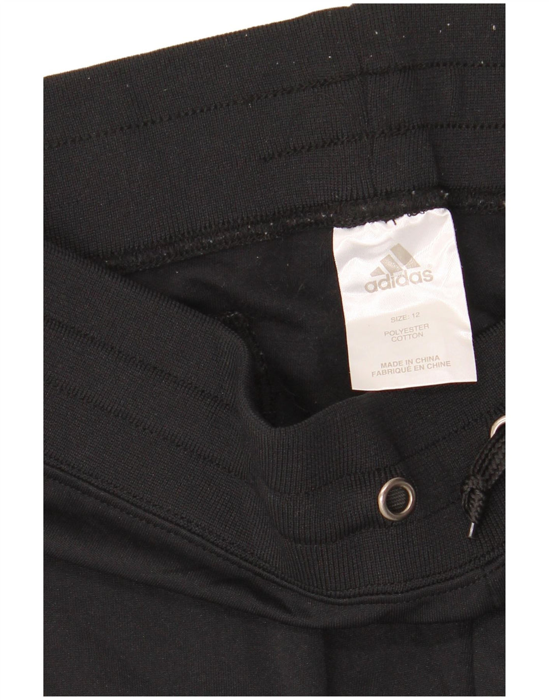 ADIDAS Womens Graphic Tracksuit Trousers Joggers UK 12 Medium  Black