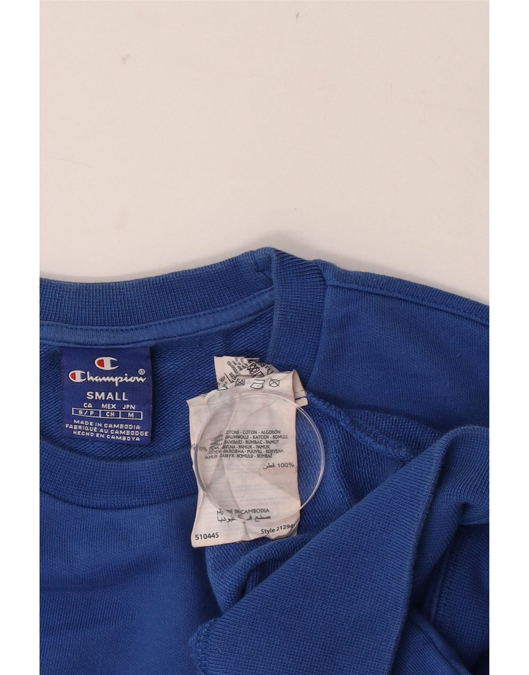Champion Sweat-shirt graphique pour homme en coton bleu petit