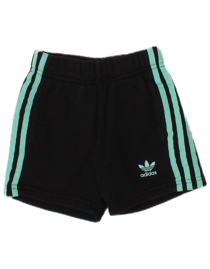 Adidas Short de sport graphique fille 4-5 ans coton noir