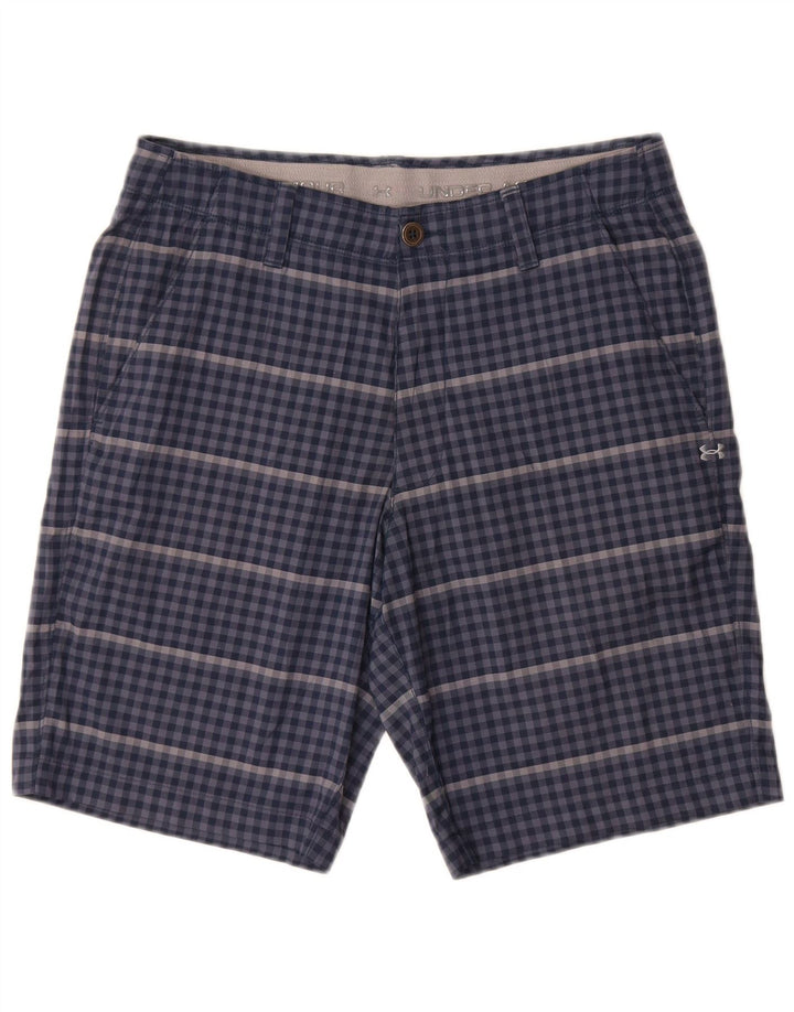 Under Armour Short Chino W32 Homme Bleu Moyen Vichy Polyester