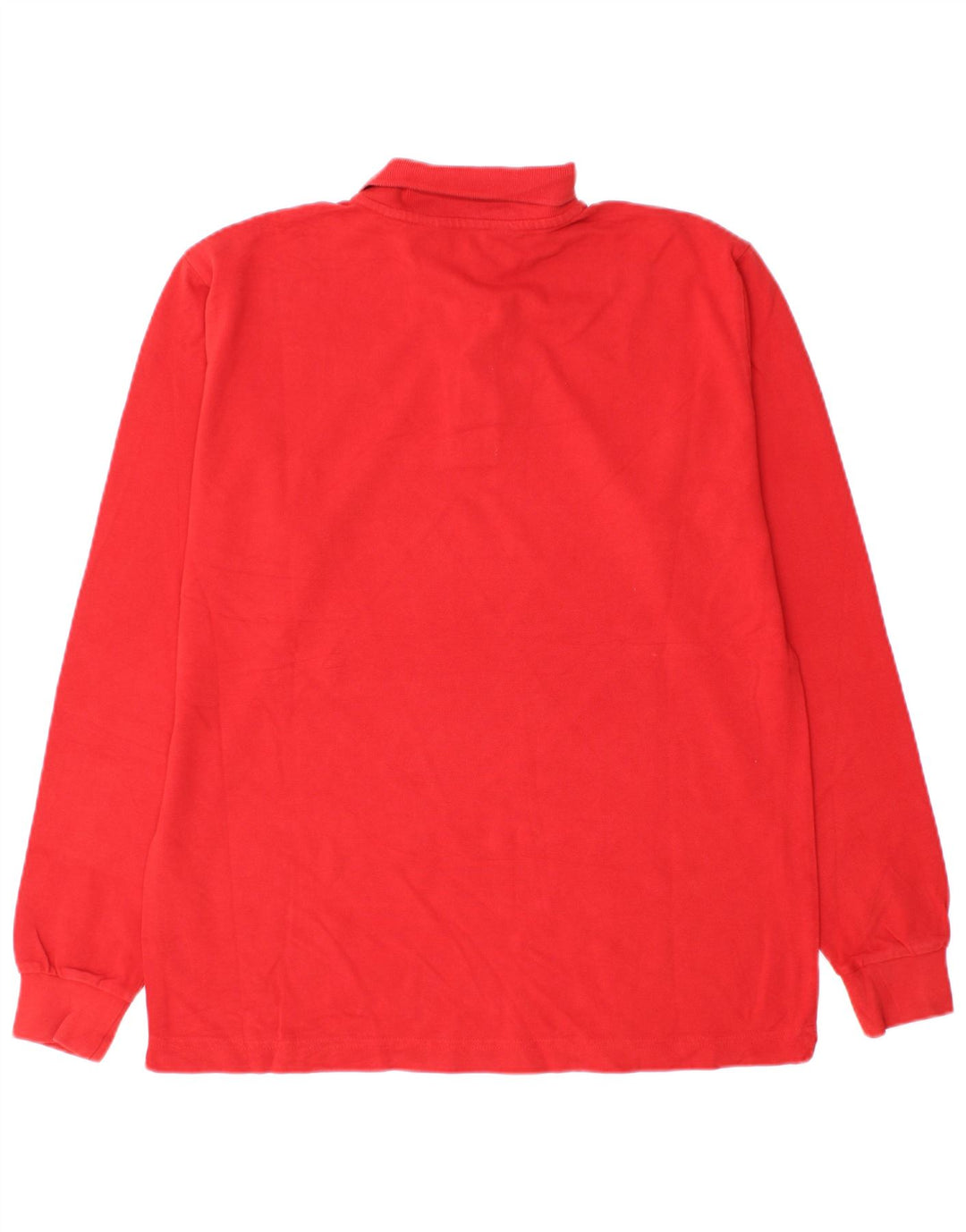Kappa Polo à Manches Longues Homme Rouge Moyen Coton