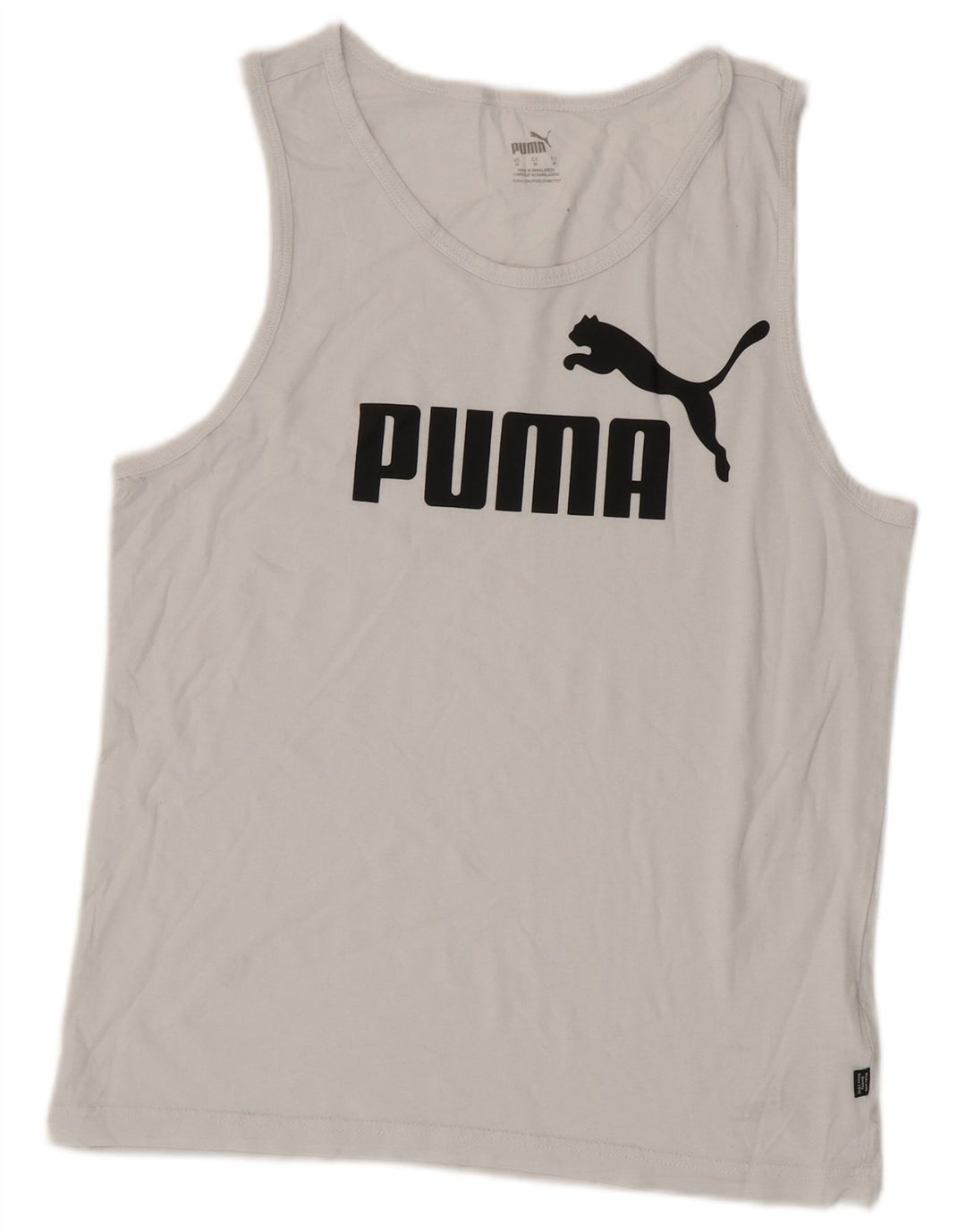 Puma Débardeur graphique pour femme UK 14 Coton blanc moyen