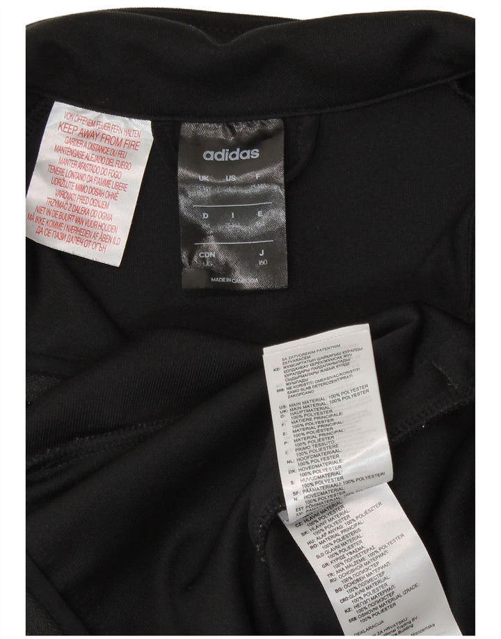 Veste de survêtement Adidas Garçon Climalite 13-14 ans Noir Polyester
