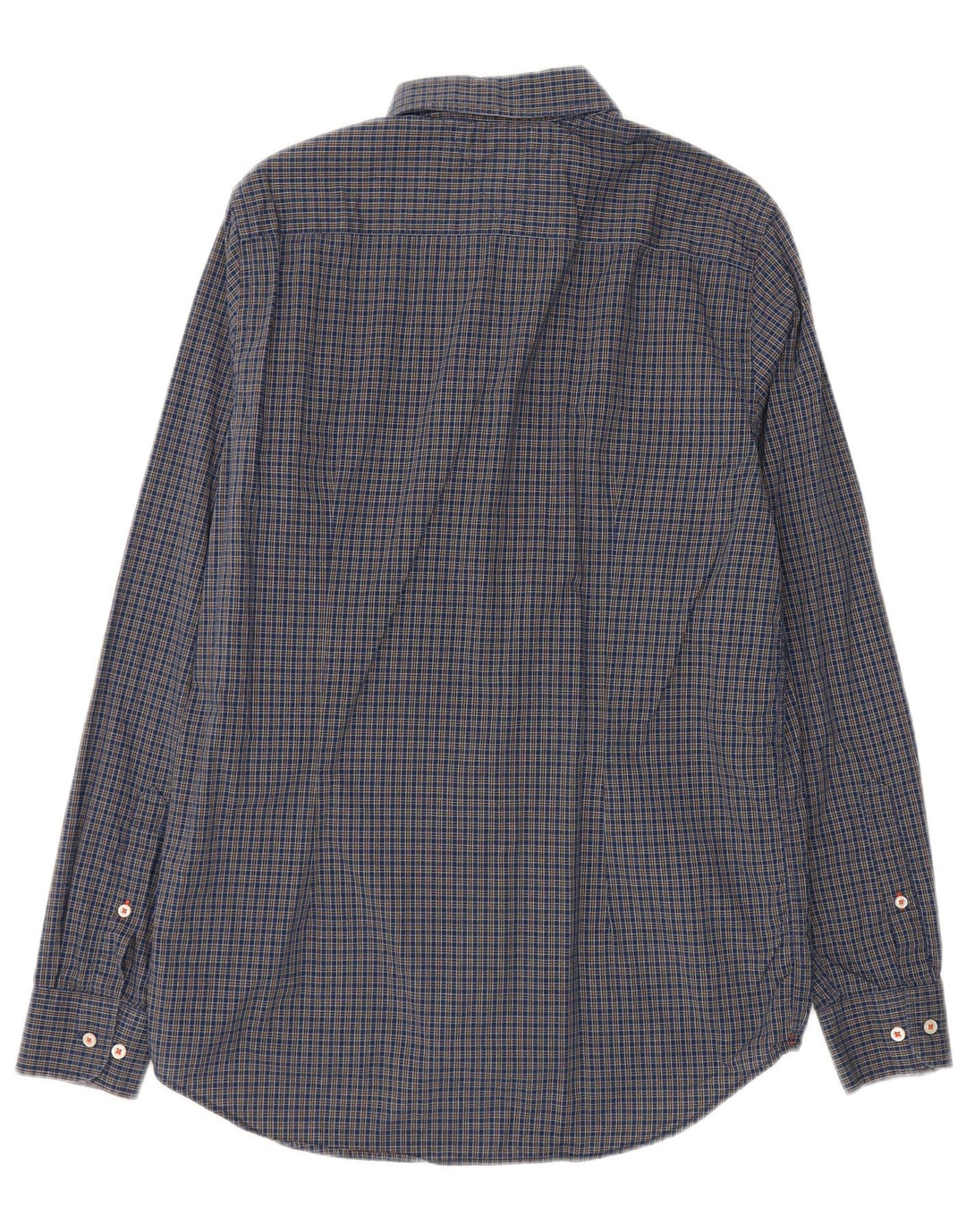 Tommy Hilfiger Chemise Slim Fit pour Homme en Coton à Carreaux Bleu Marine Large