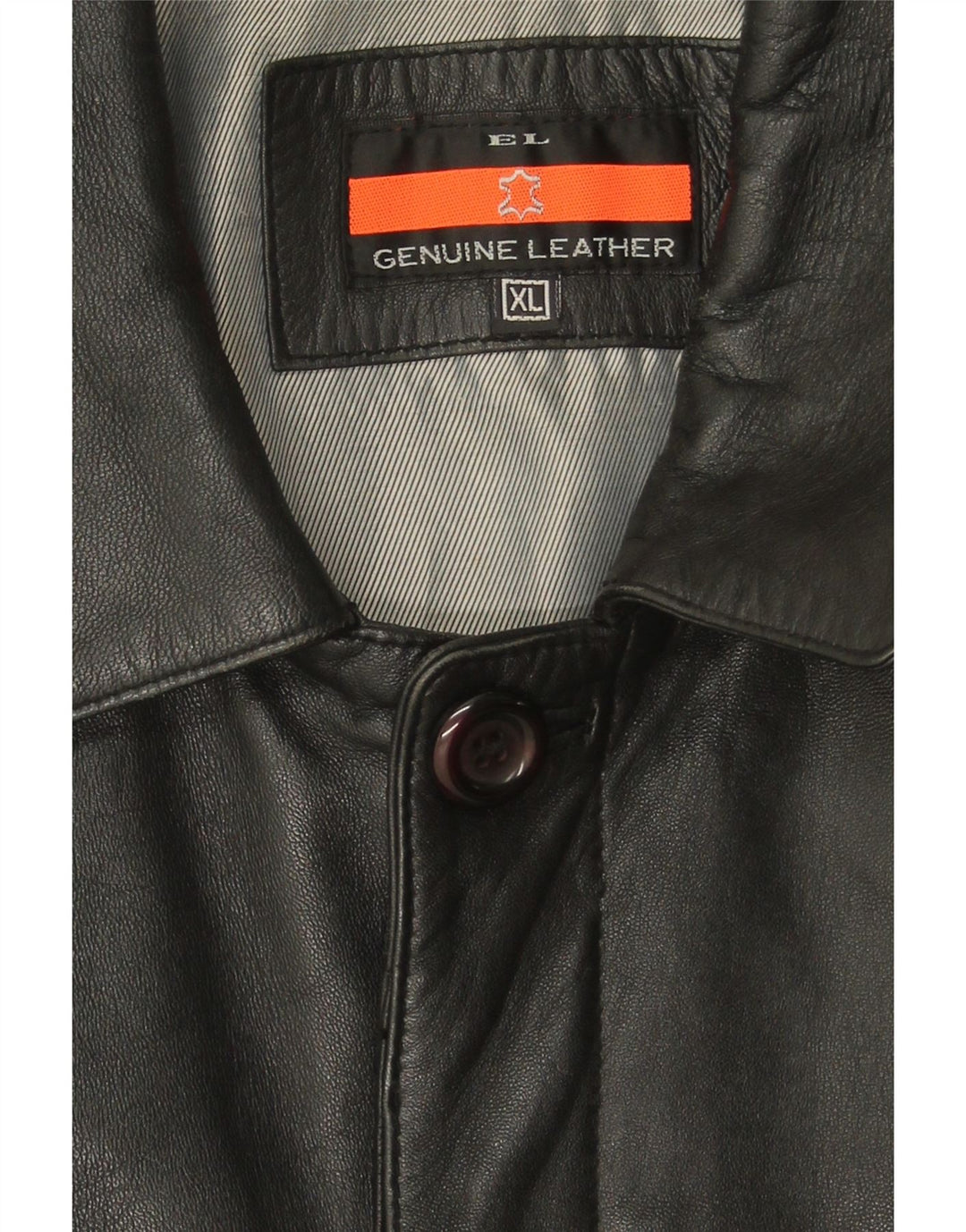 VINTAGE Mens Leather Jacket UK 42 XL Black Leather Vintage Vintage and Second-Hand Vintage from Messina Hembry 