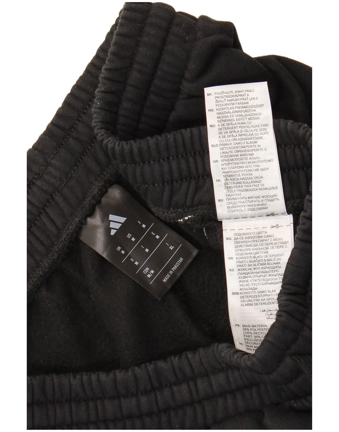 Adidas Pantalon de survêtement pour homme en coton noir moyen