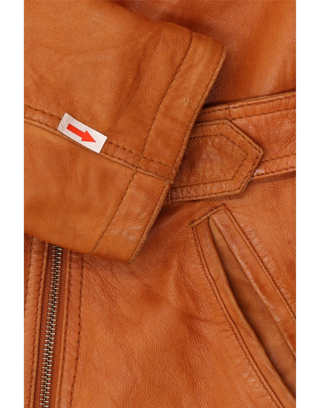 Yessica Veste en cuir pour femme UK 20 2XL Cuir marron