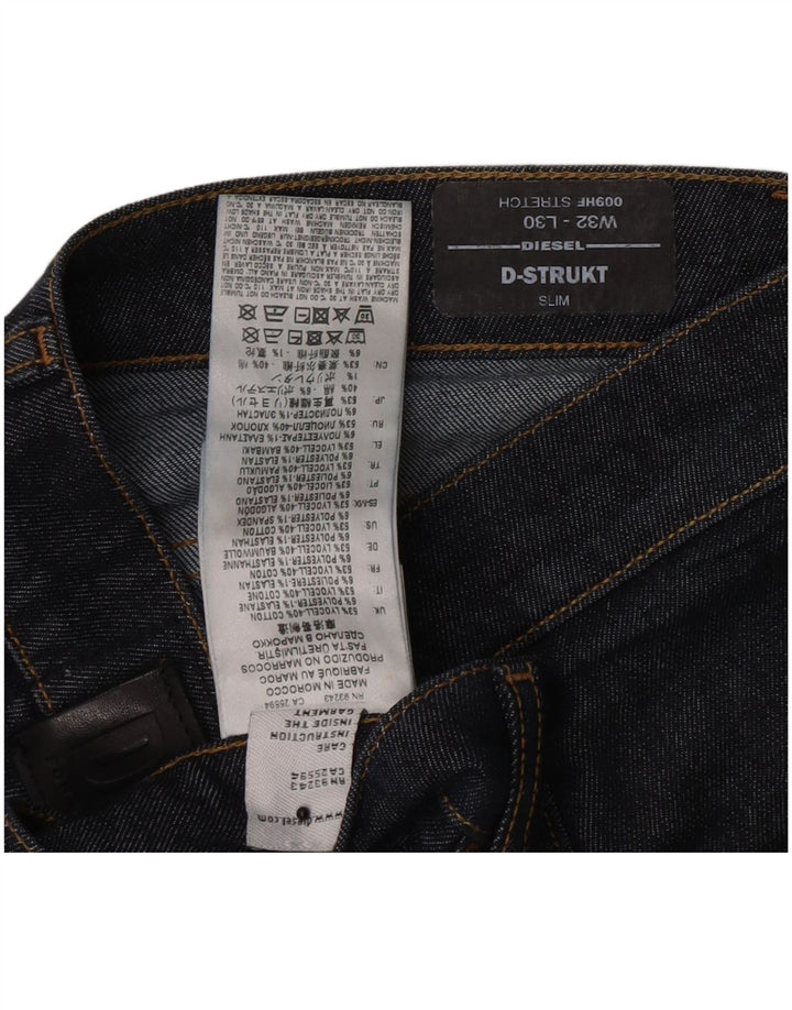 Diesel Jean D-Strukt Slim W32 L27 Homme Bleu Marine Lyocell