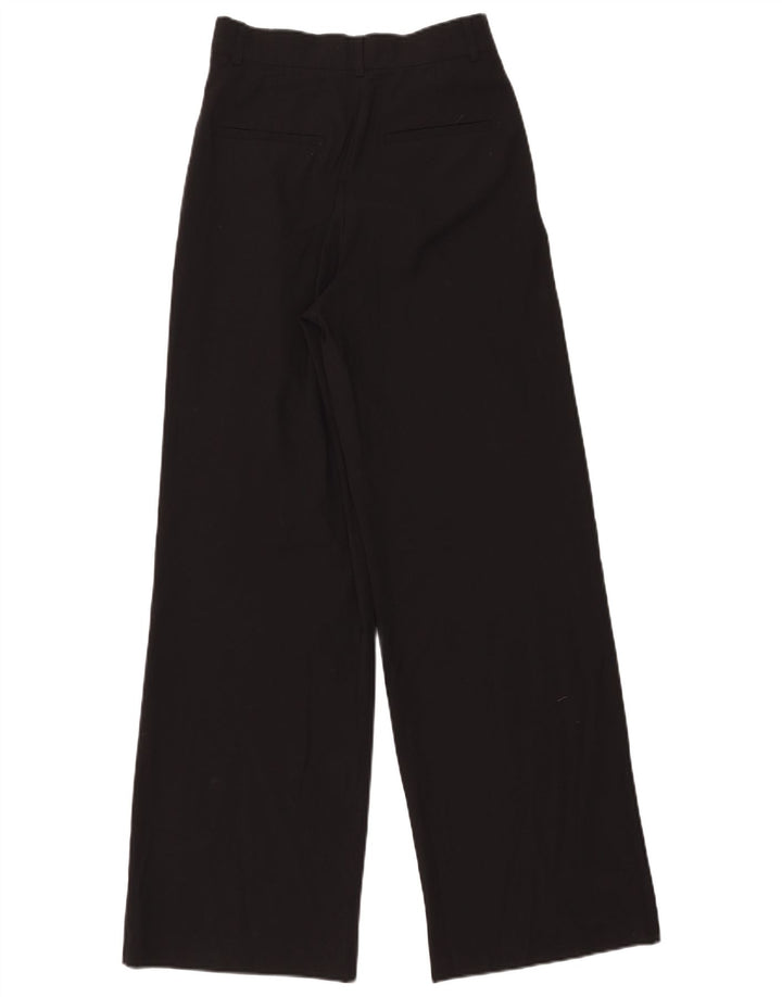 Pantalon Chino Pegged Femme Zara Petit W26 L31 Noir Polyester