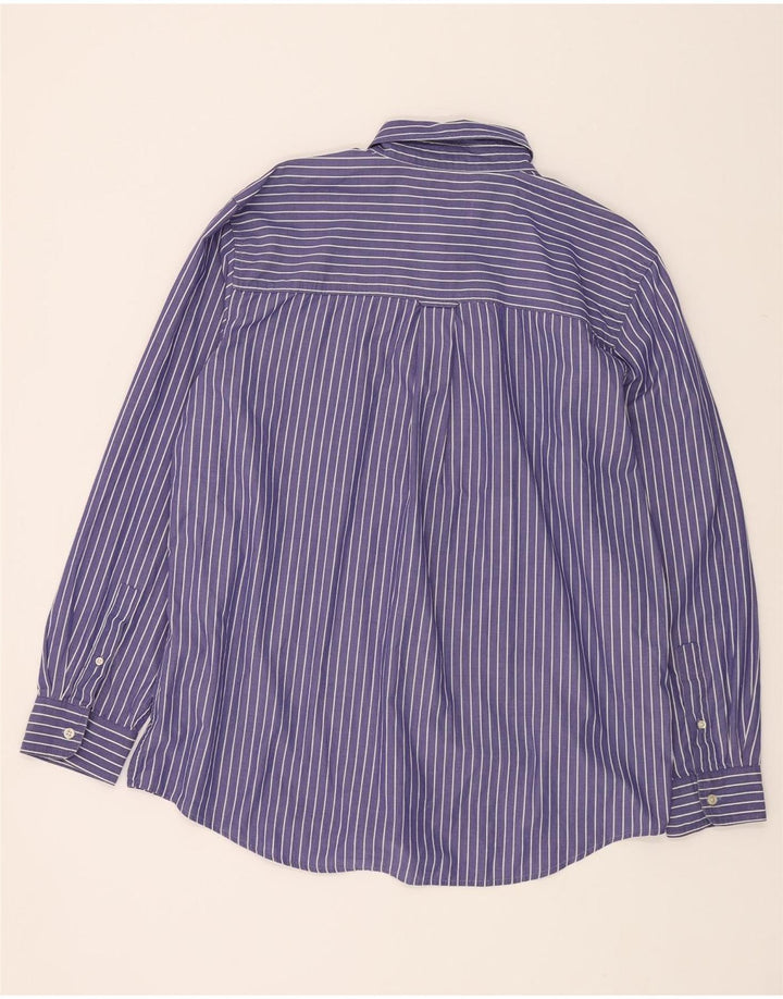 CHAPS Mens Easy Care Shirt Large Purple Striped Cotton Vintage Chaps and Second-Hand Chaps from Messina Hembry 