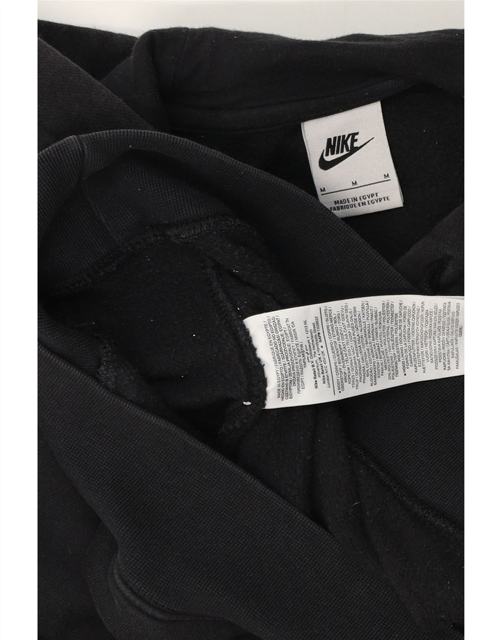 Nike Pull à capuche graphique en coton noir moyen pour homme