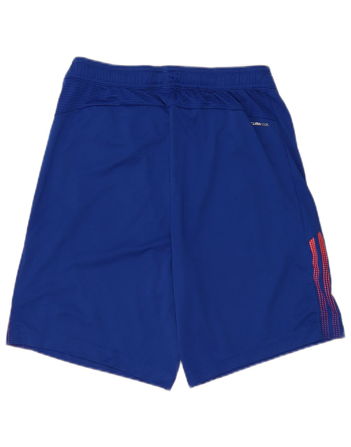 ADIDAS Short de sport Climacool pour homme, petit, bleu, polyester