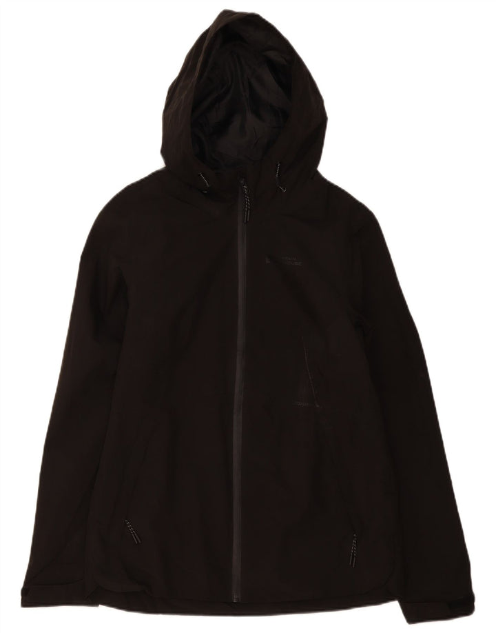 Mountain Warehouse Veste de pluie à capuche pour femme UK 8 Small Noir Polyester