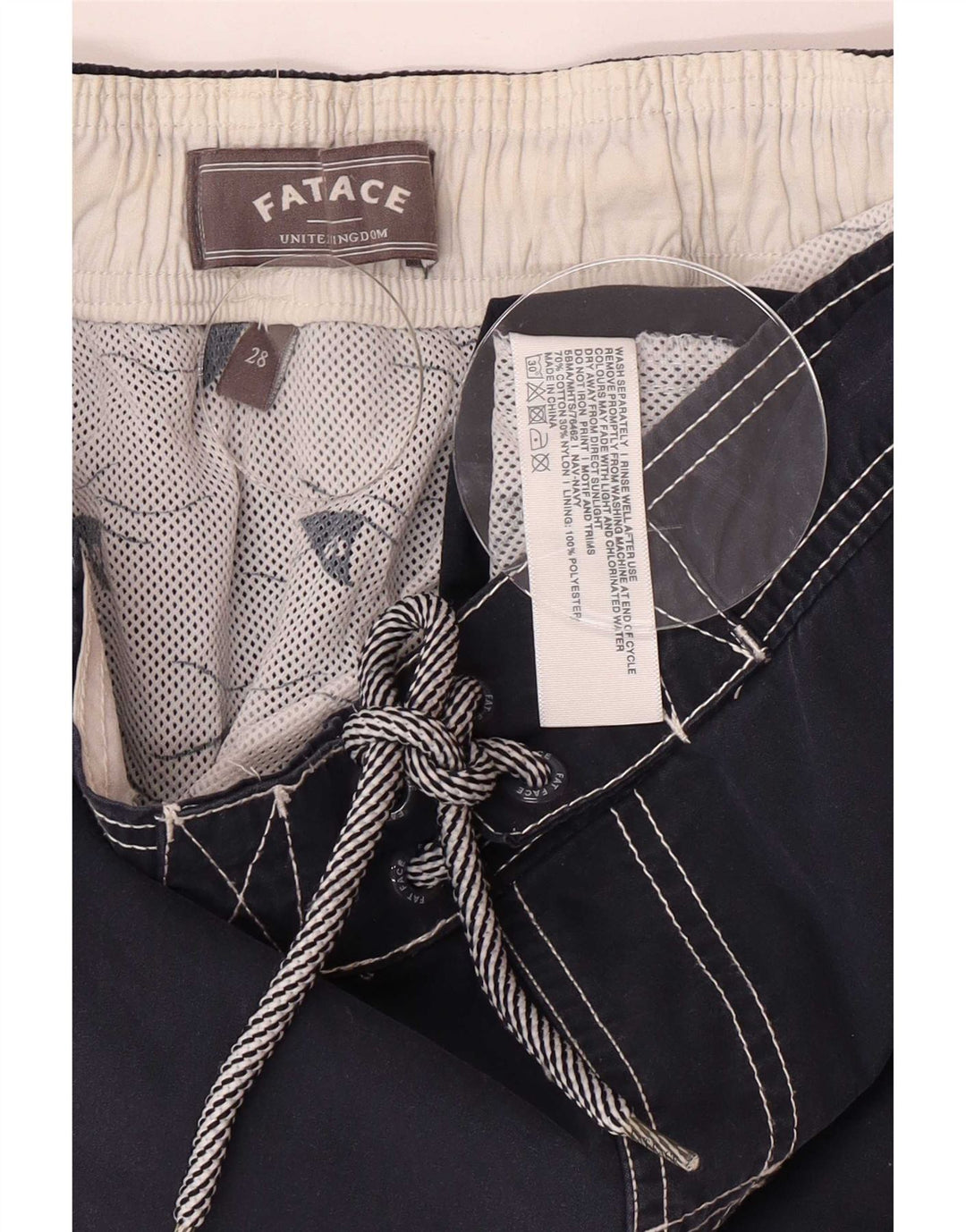 Fat Face Short de Bain Homme Petit Bleu Marine Coton