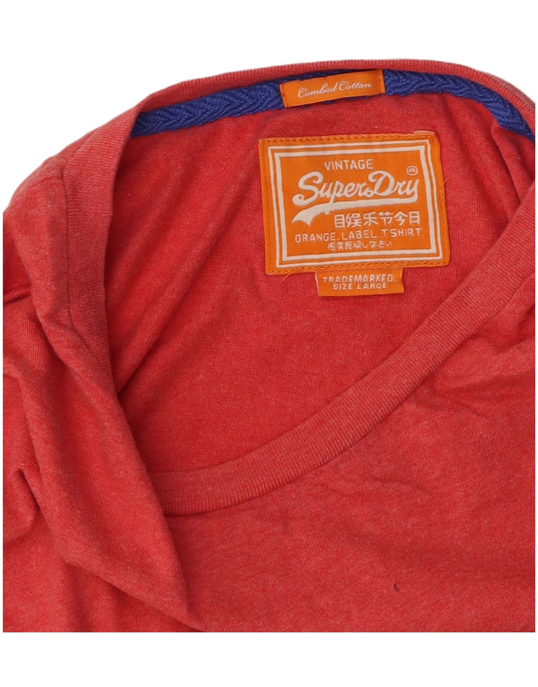 SUPERDRY T-Shirt Homme Top Large Rouge Coton
