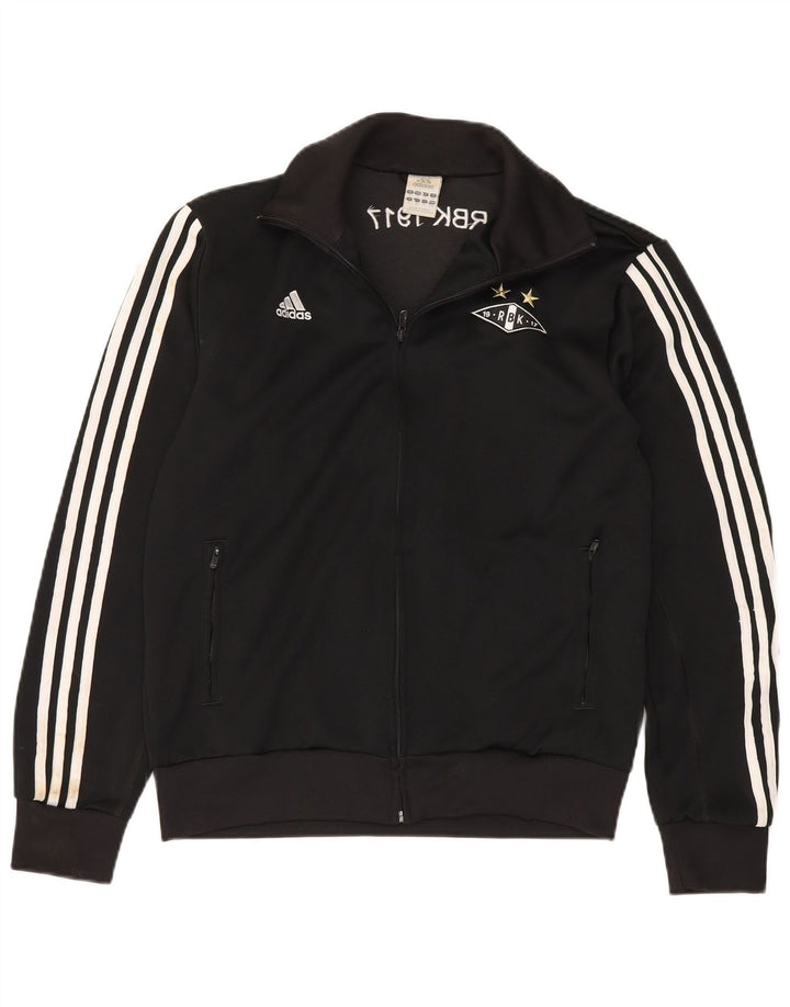 Adidas Veste de survêtement graphique pour homme Noir moyen Polyester