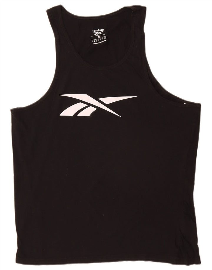 Reebok Débardeur Graphic Homme Noir Moyen Coton