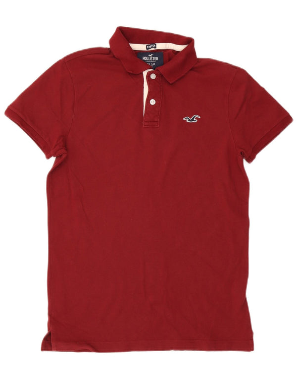 Hollister Polo Homme Petit Bordeaux