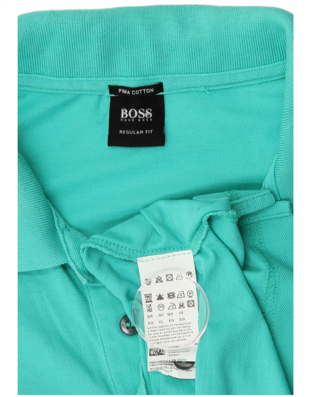 Hugo Boss Polo Regular Fit XL Bleu Coton