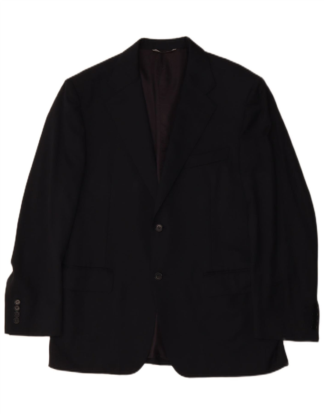 Canali Veste Blazer 2 Boutons Homme IT 50 Grande Laine Bleu Marine