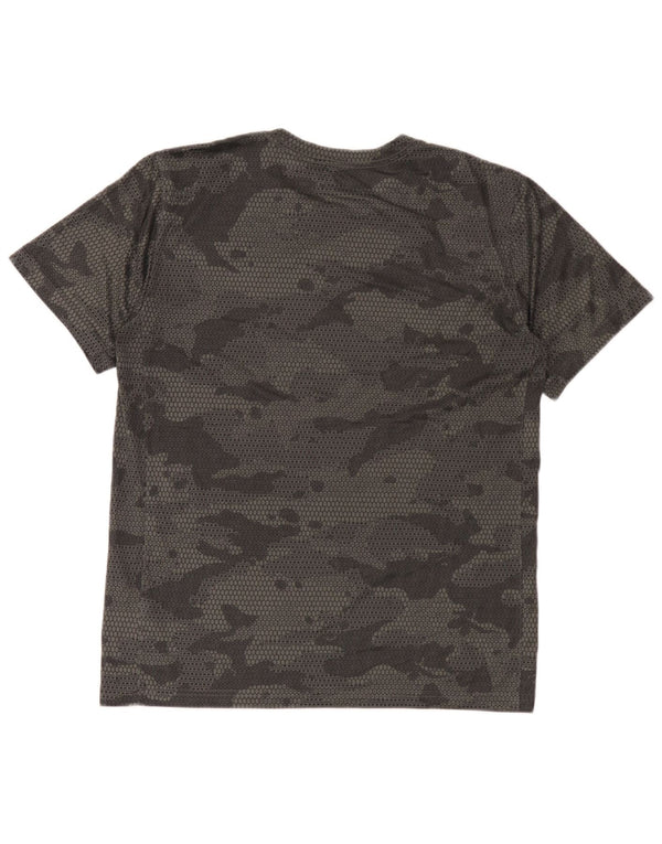 Nike T-Shirt Homme Noir Moyen Camouflage Polyester
