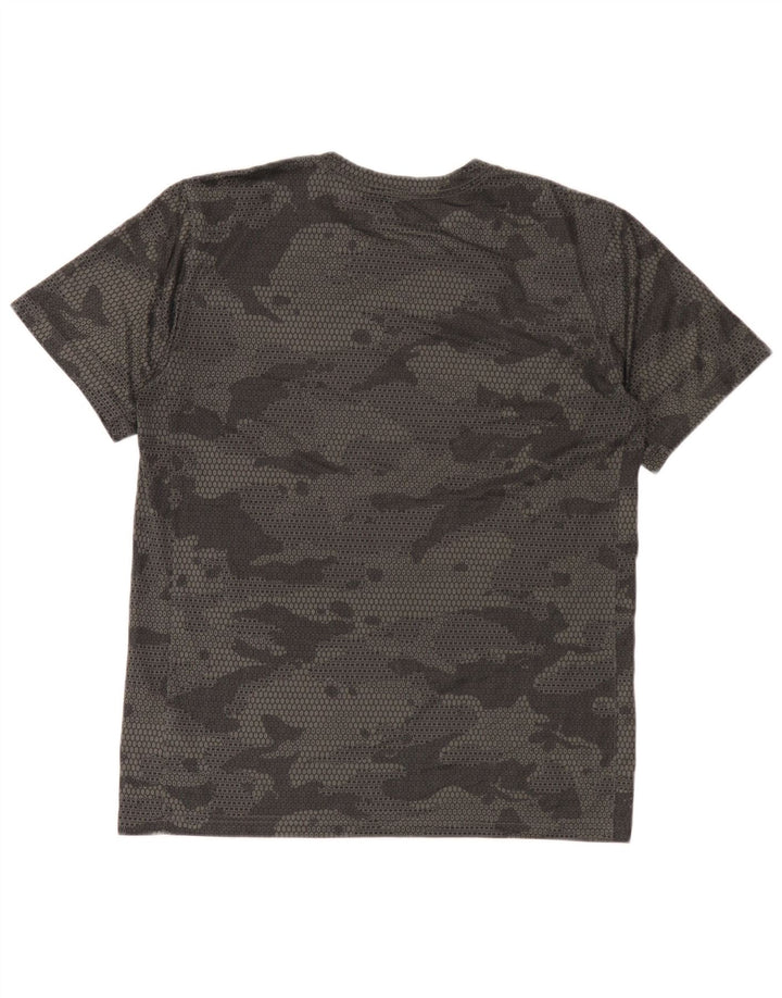 Nike T-Shirt Homme Noir Moyen Camouflage Polyester
