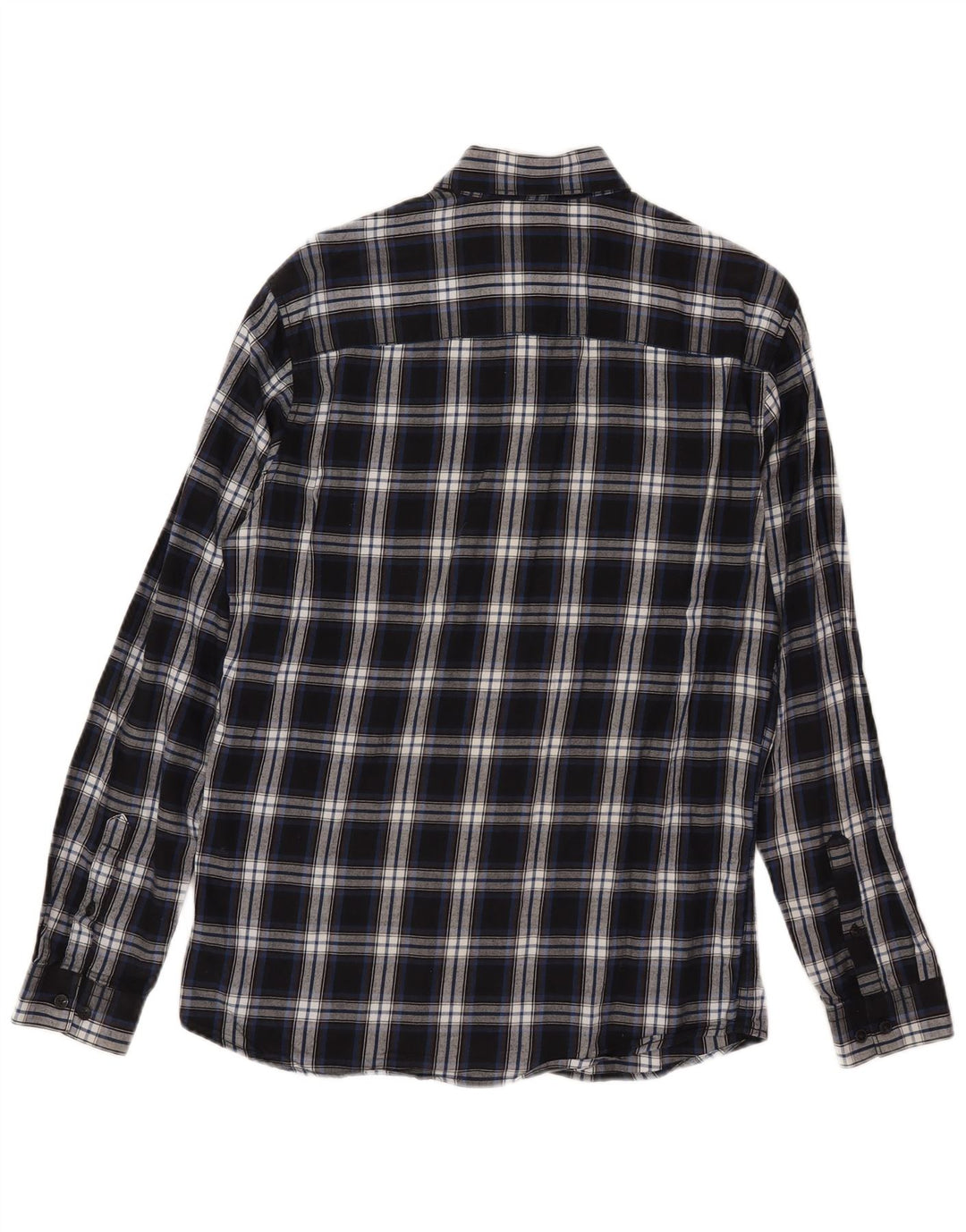 Jack & Jones Chemise Slim Fit en Flanelle pour Homme Petit Carreau Bleu