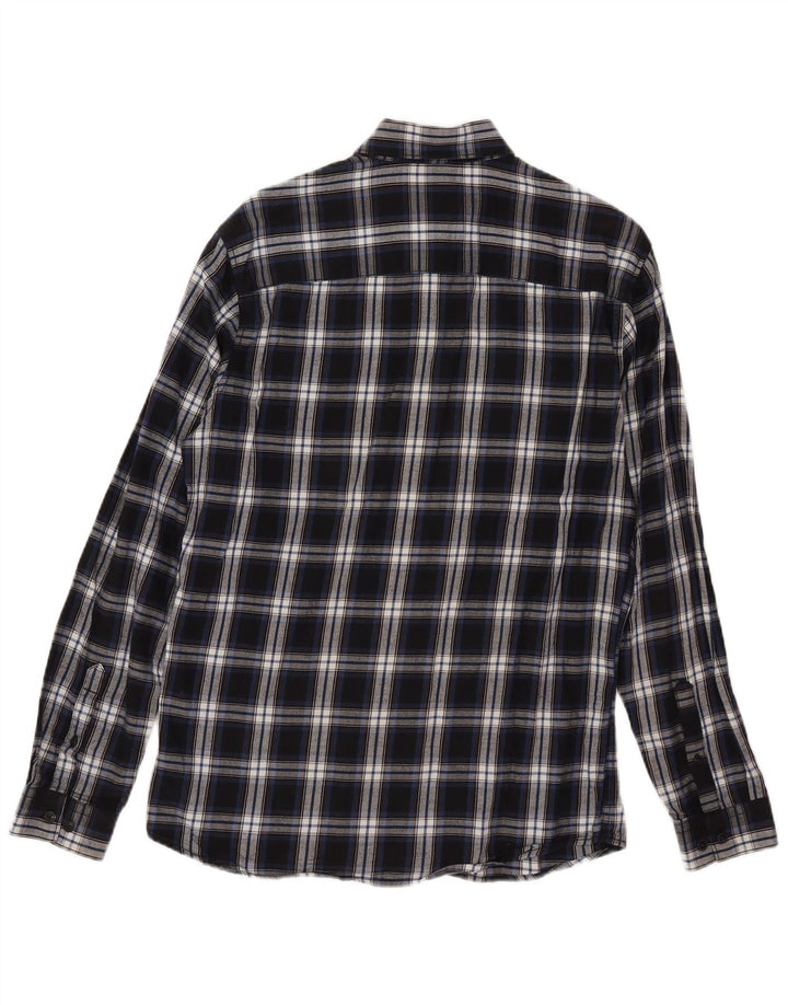Jack & Jones Chemise Slim Fit en Flanelle pour Homme Petit Carreau Bleu