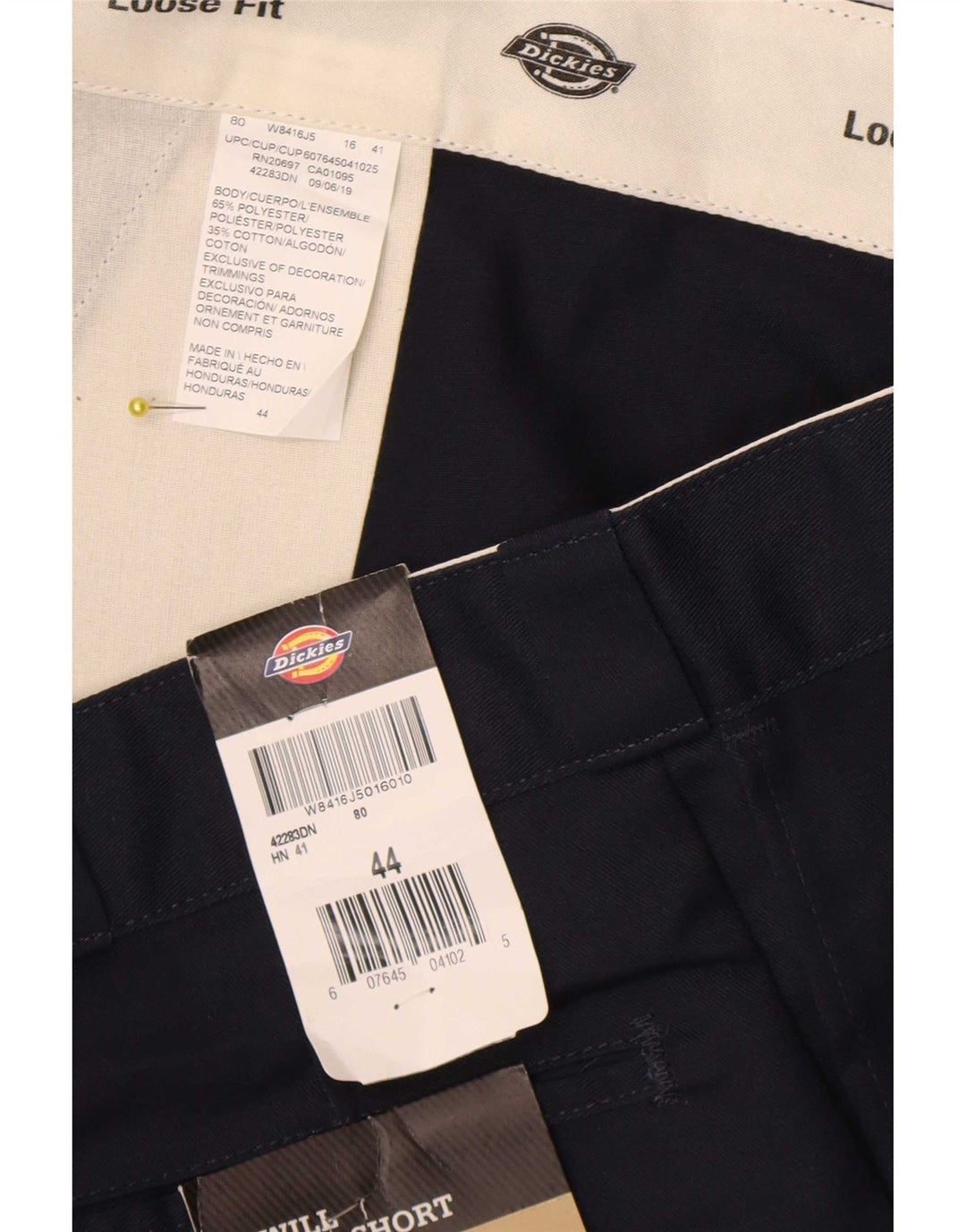Dickies Short Cargo Homme W44 2XL Bleu Marine Polyester