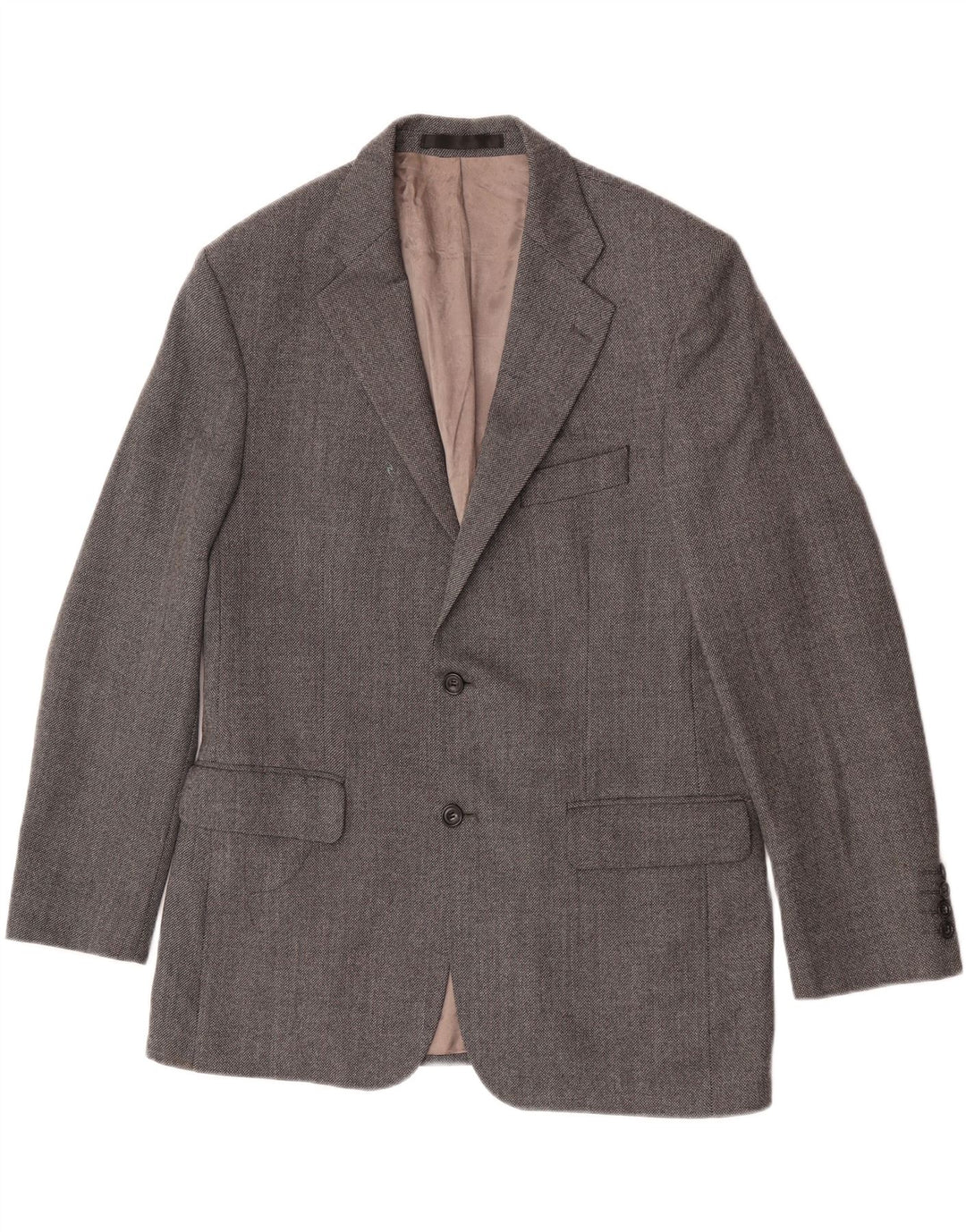 Marks & Spencer Veste blazer à 2 boutons pour homme UK 40 Gris moyen Laine vierge