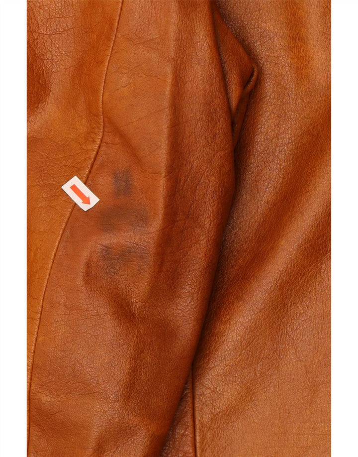 veste en cuir homme vintage UK 38 Brun moyen