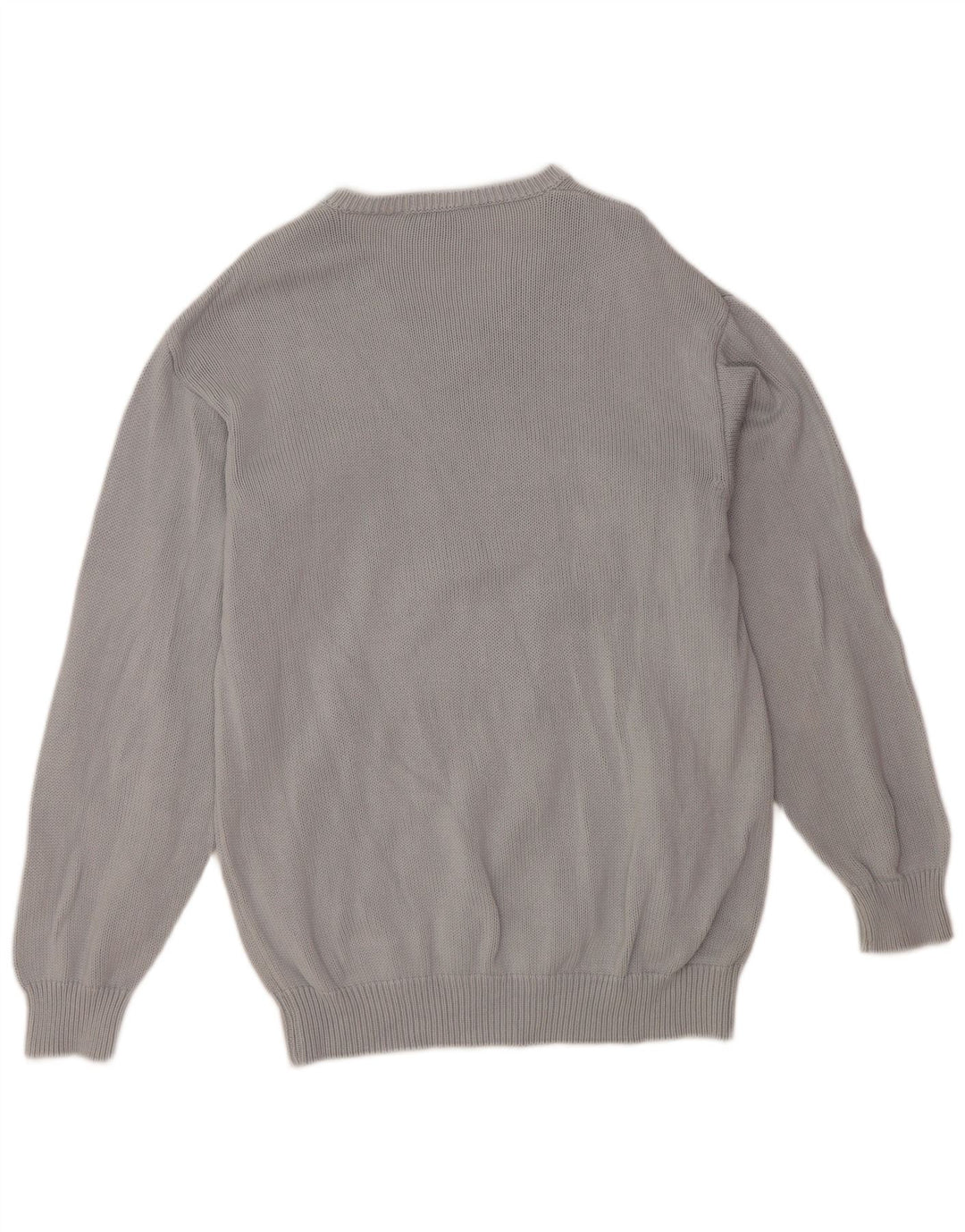 TRUSSARDI Pull Col V Homme Gris Moyen Coton