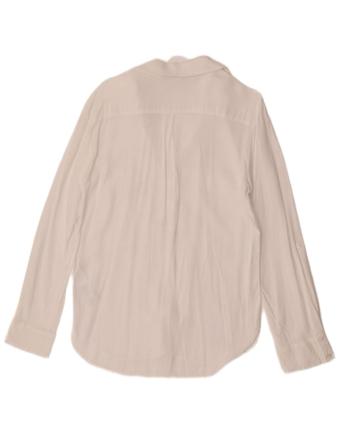 Zara Chemisier Femme Chemisier UK 12 Medium Blanc Viscose