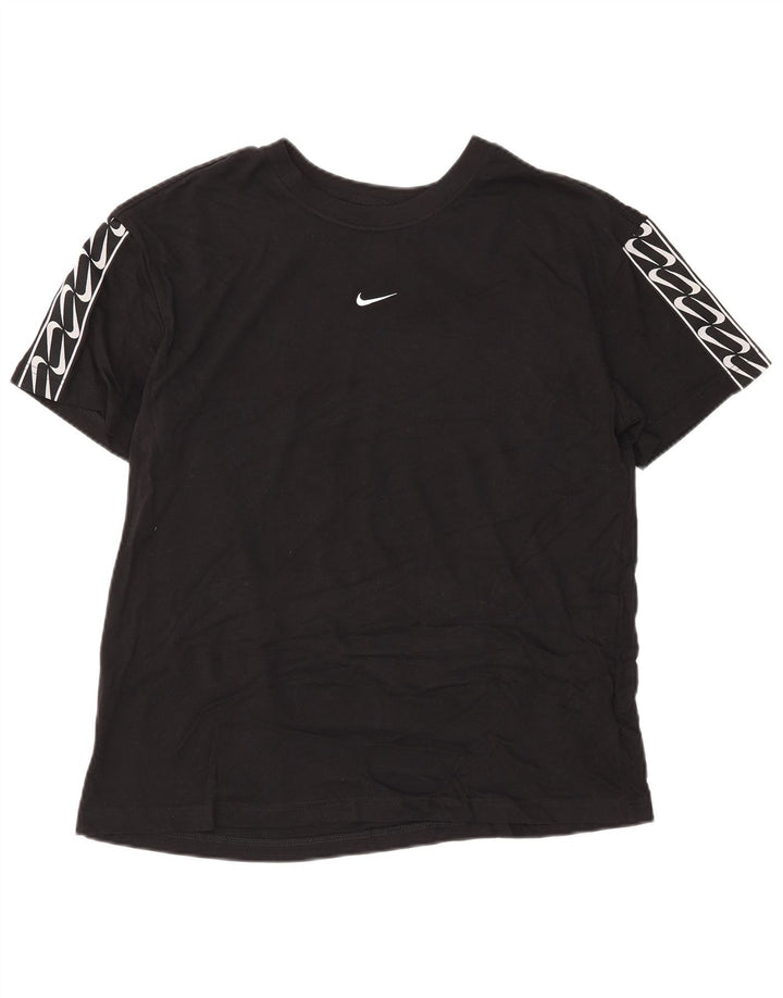 Nike T-shirt graphique pour homme en coton noir moyen