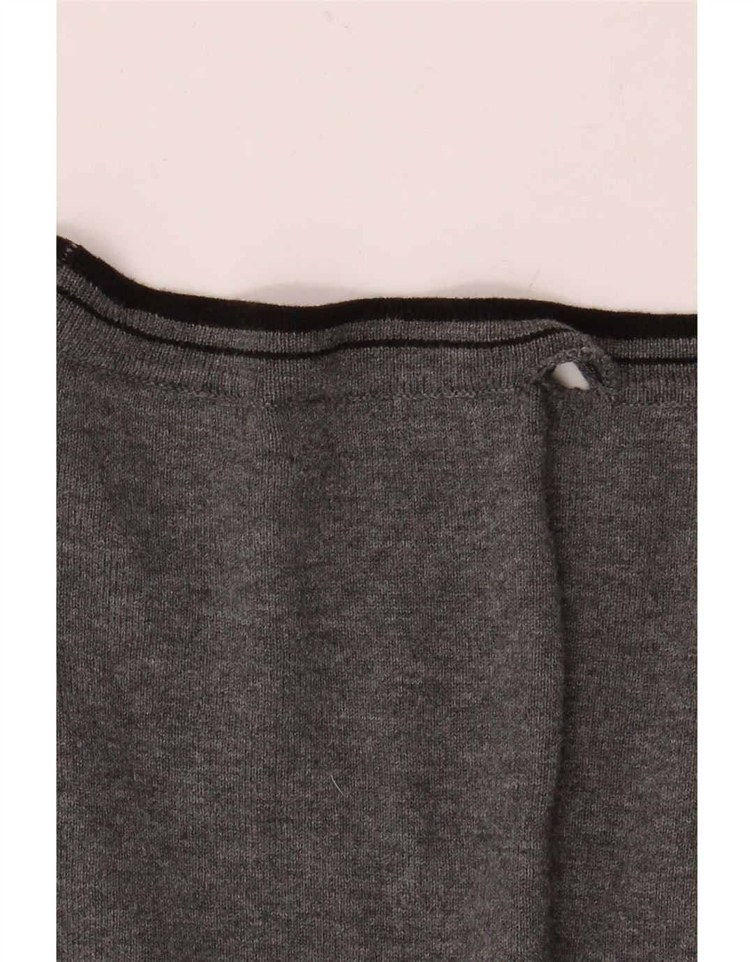 Zara Homme Cardigan Pull Large Gris Rayé Coton
