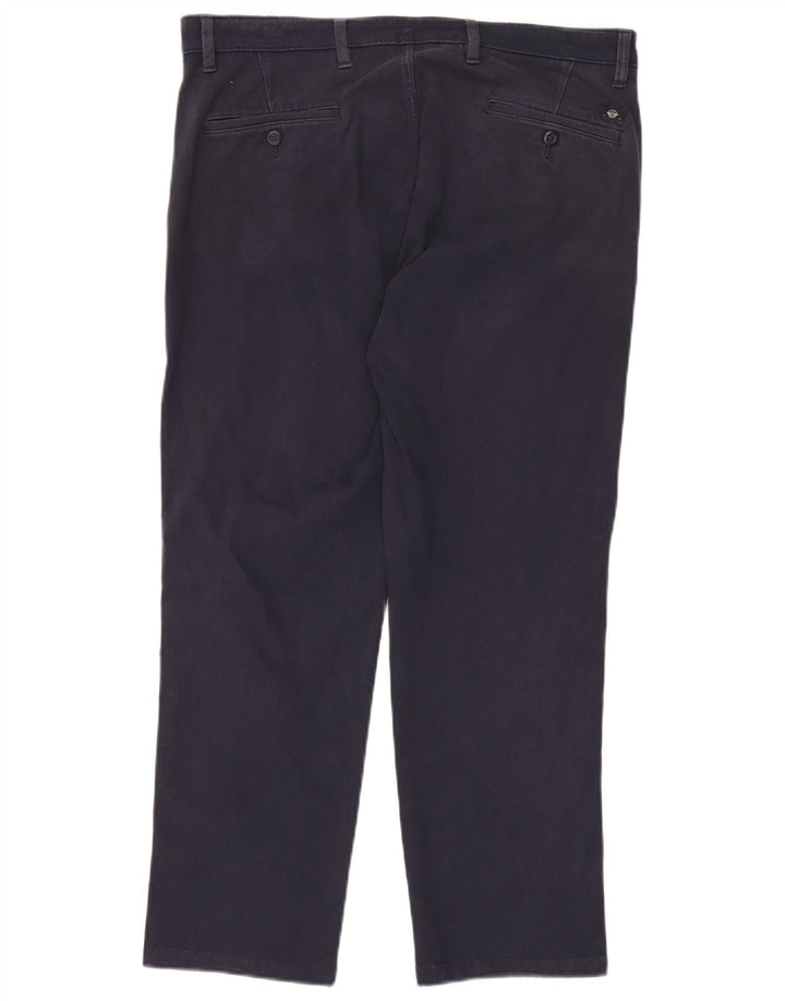 DOCKERS Pantalon Chino Droit Homme W34 L27 Bleu Marine Coton