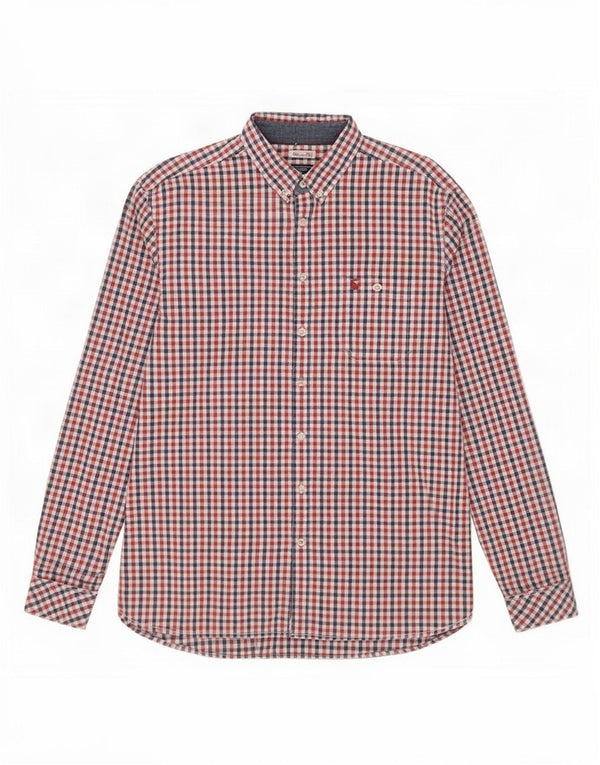Joules Chemise Coupe Classique Homme Grand Rouge Vichy Coton