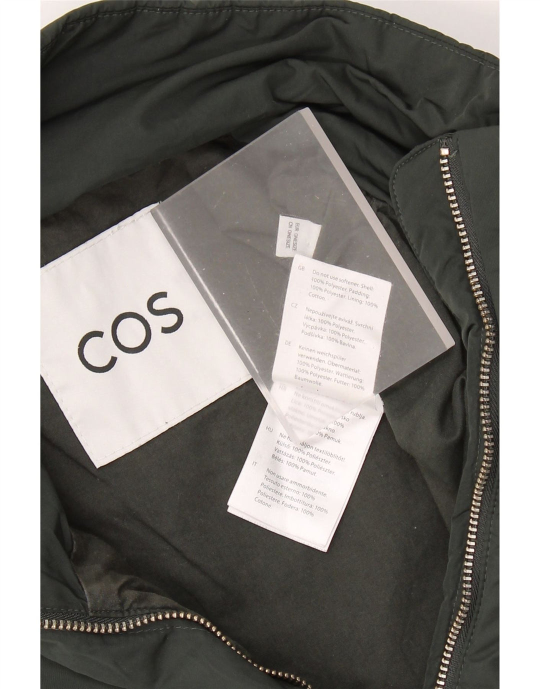 Cos Poncho Gilet Femme Taille Unique Kaki Polyester