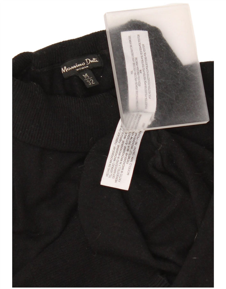 Massimo Dutti Pull col roulé pour femme UK 12 Noir moyen