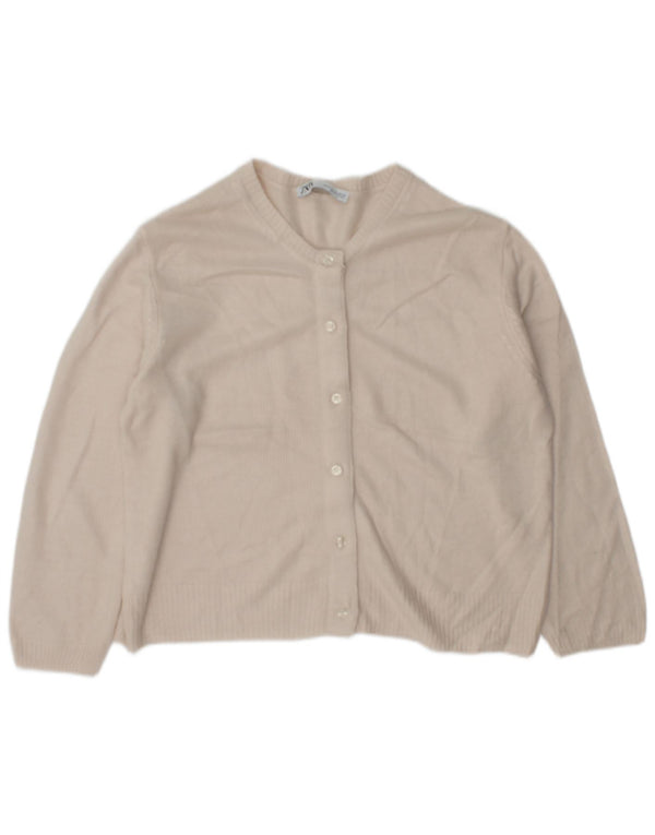 Zara Womens Crop Cardigan Pull UK 18 XL Blanc
