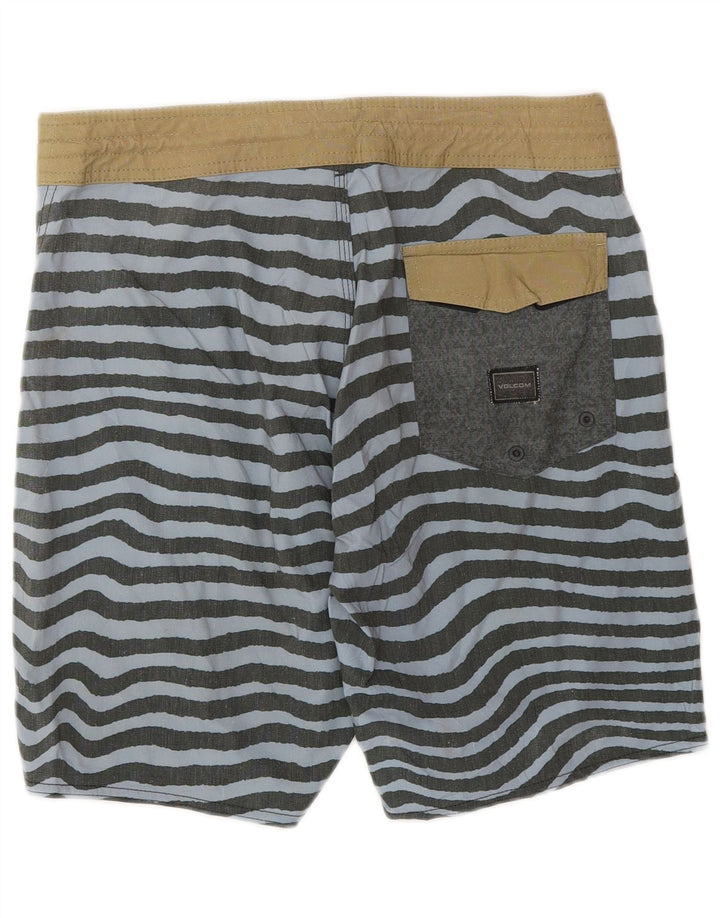 Volcom Short de bain homme petit gris rayé