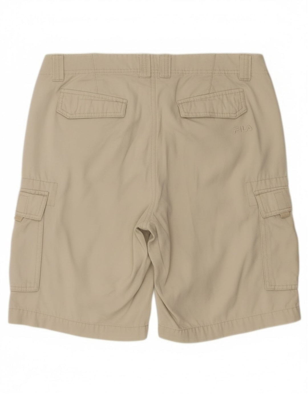 Fila Short Cargo Homme Large W34 Coton Blanc Cassé