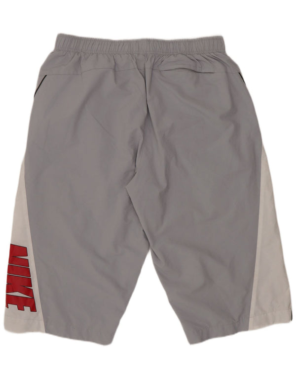 Nike Short de sport graphique pour homme en polyester color block Gris Taille L