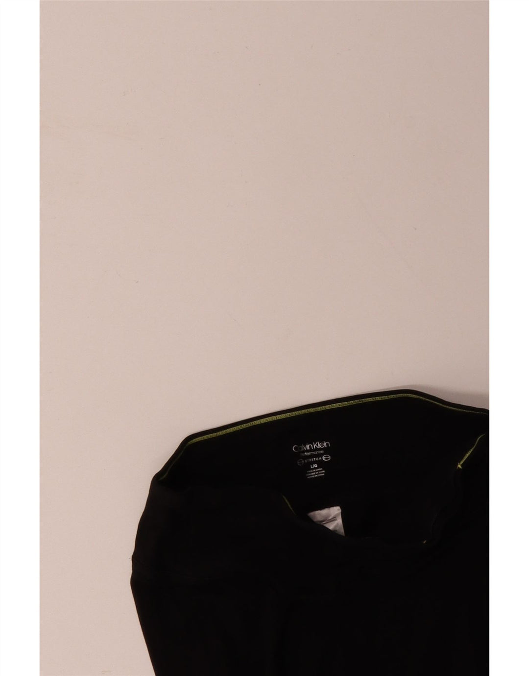 CALVIN KLEIN Legging Capri graphique pour femme UK 14 Large Black Colourblock