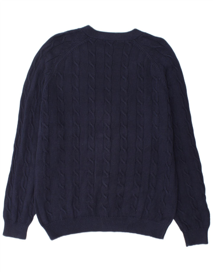 Kappa Cardigan Homme Pull Large Bleu Marine Coton