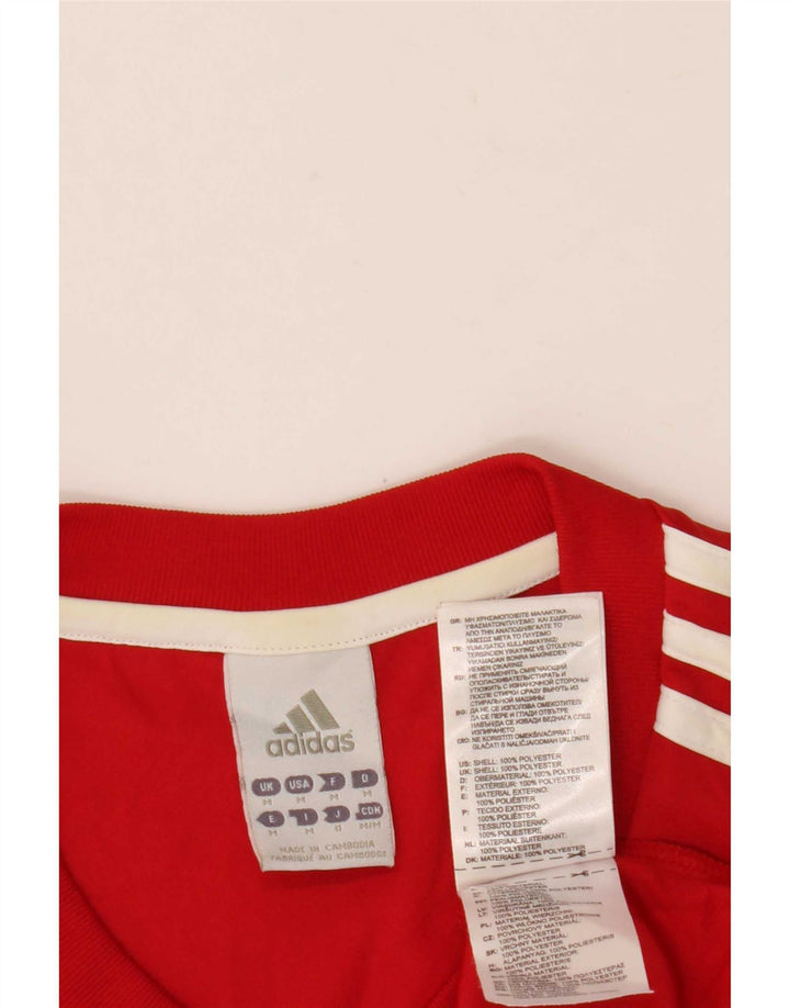 Adidas Homme Climalite T-Shirt Haut Rouge Moyen Polyester
