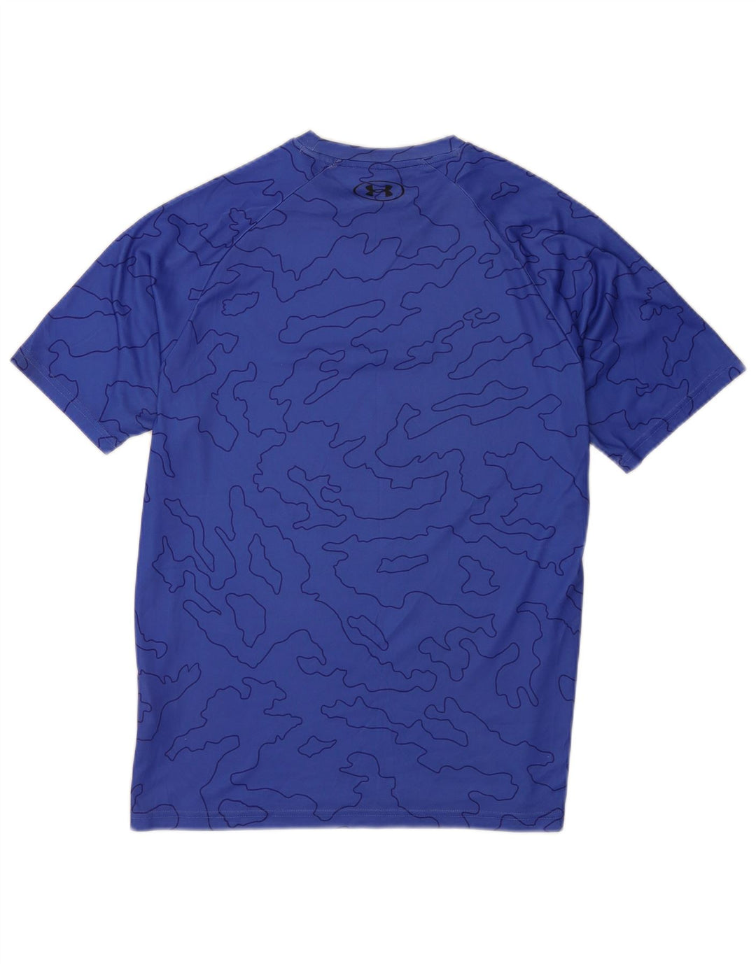 Under Armour Tee-Shirt Loose Fit Homme Bleu Moyen Géométrique Polyester