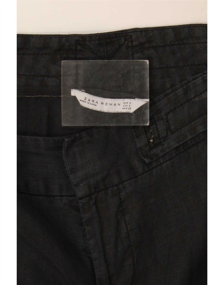 Zara Pantalon décontracté bootcut pour femme Petit W26 L30 Noir