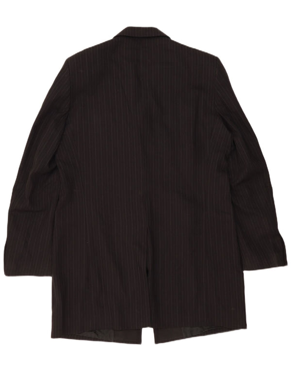 Dolce & Gabbana Pardessus pour homme UK 42 XL Noir à fines rayures