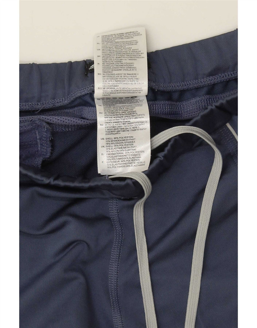 Adidas Femmes Response Capri Leggings UK 12 Moyen Bleu Marine Polyester